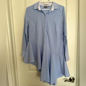 B. YOUNG Asymmetrical Dress Shirt size 34